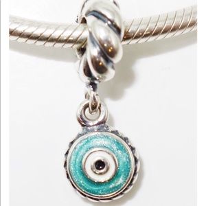 Teal Evil Eye Pandora Charm